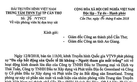 Nhân chứng bị hành hung sau phóng sự BĐS đa cấp:VTV9 đề nghị công an bảo vệ